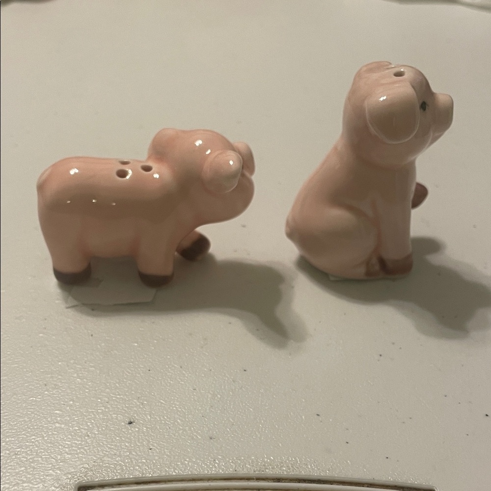Mini Salt and Pepper Shakers Set Pigs - Picture 5 of 10